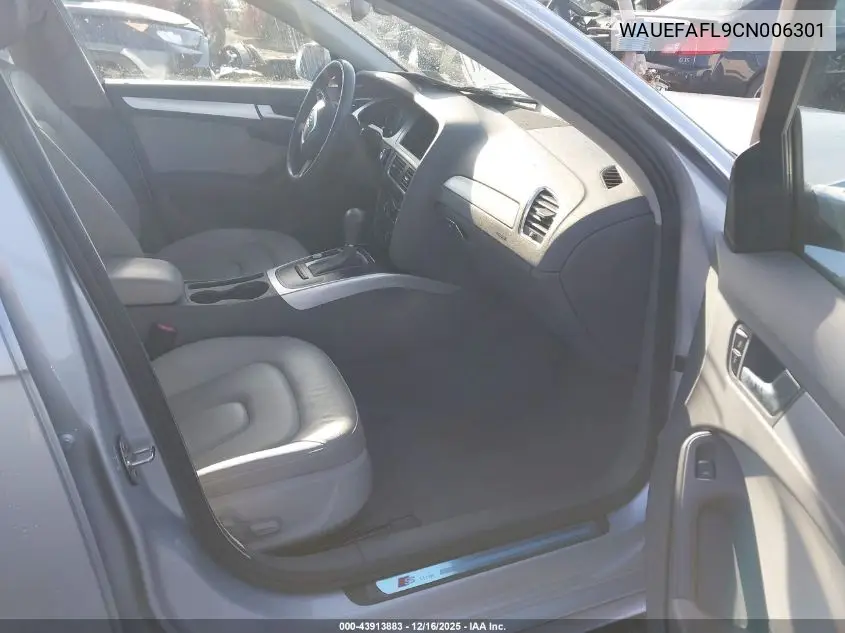 WAUEFAFL9CN006301 2012 Audi A4 2.0T Premium