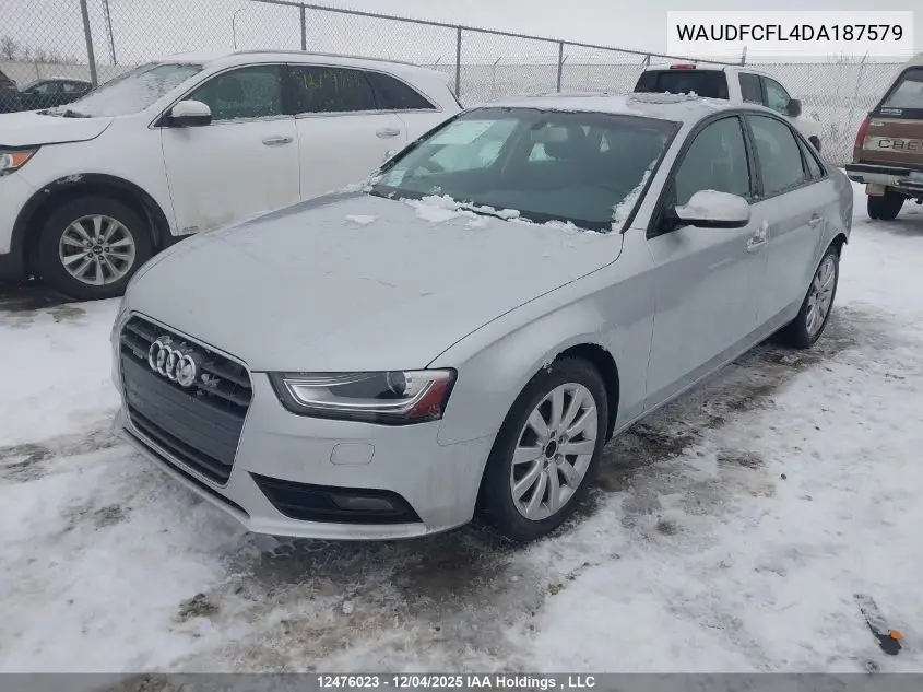 WAUDFCFL4DA187579 2013 Audi A4 2.0T