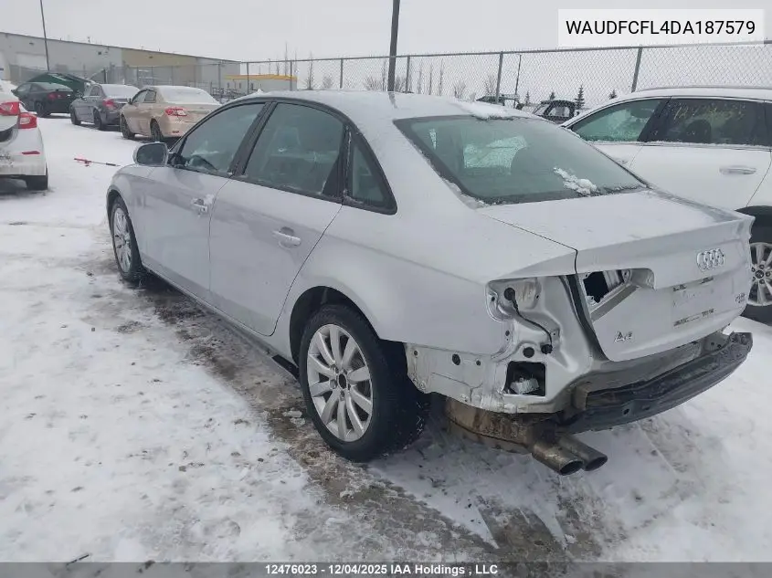 WAUDFCFL4DA187579 2013 Audi A4 2.0T