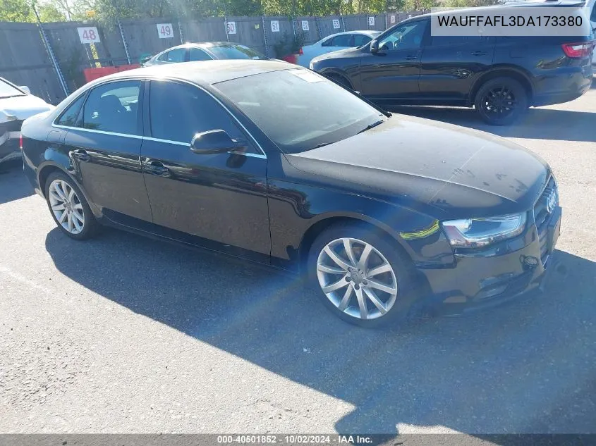 WAUFFAFL3DA173380 2013 Audi A4 2.0T Premium