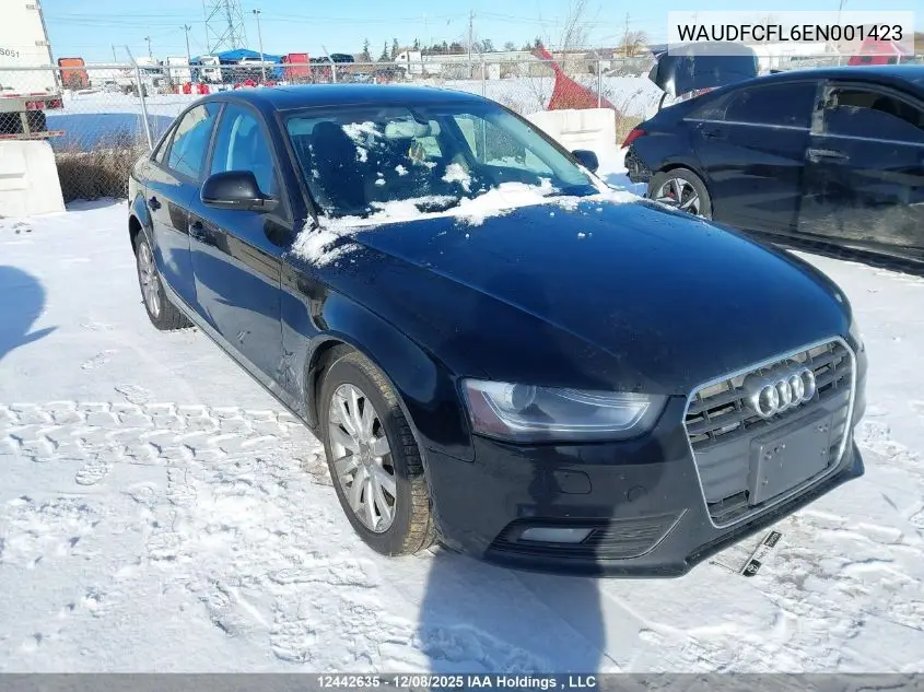 WAUDFCFL6EN001423 2014 Audi A4 2.0 Komfort