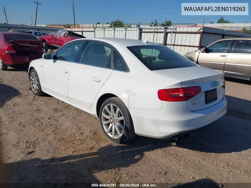 WAUAFAFL2EN019263 2014 Audi A4 Premium