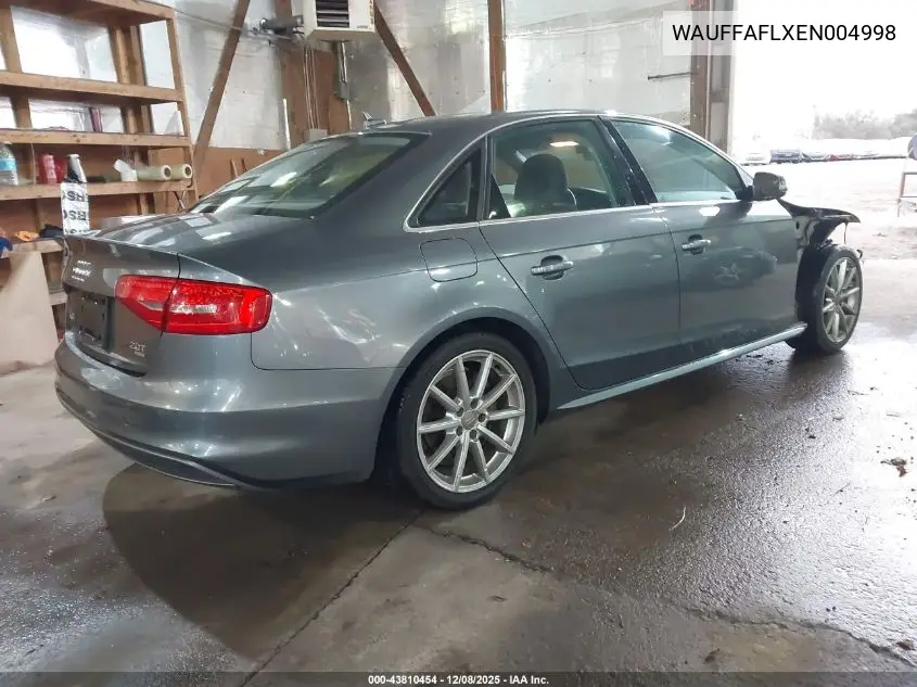 WAUFFAFLXEN004998 2014 Audi A4 2.0T Premium