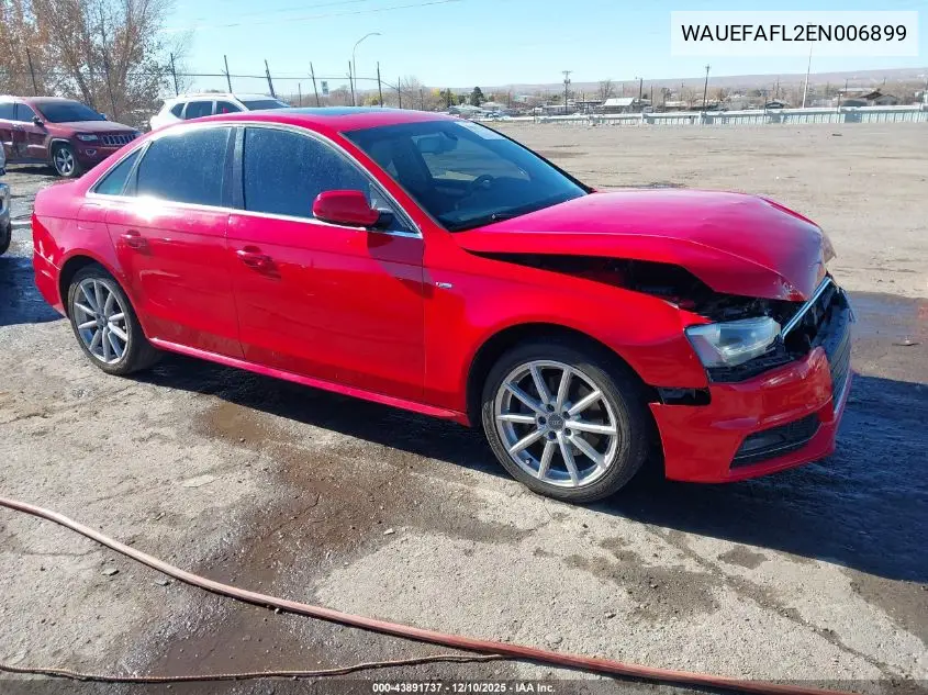 WAUEFAFL2EN006899 2014 Audi A4 2.0T Premium