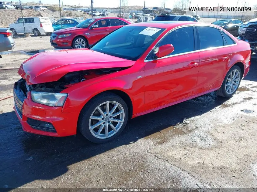 WAUEFAFL2EN006899 2014 Audi A4 2.0T Premium