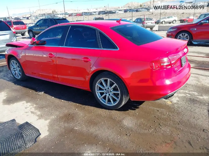 WAUEFAFL2EN006899 2014 Audi A4 2.0T Premium