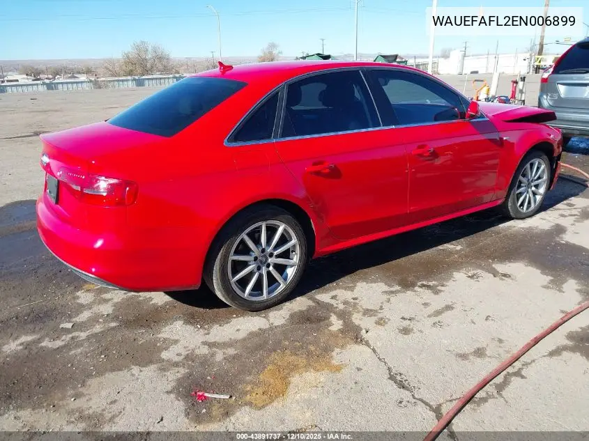 WAUEFAFL2EN006899 2014 Audi A4 2.0T Premium