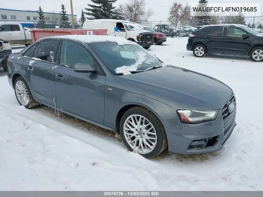 WAUBFCFL4FN019685 2015 Audi A4 Premium
