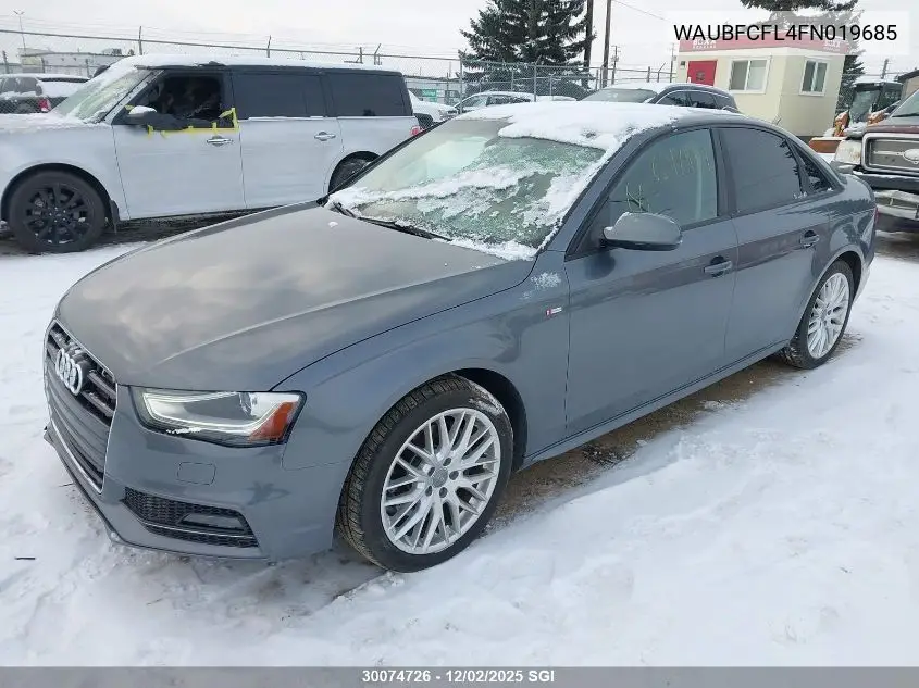 WAUBFCFL4FN019685 2015 Audi A4 Premium