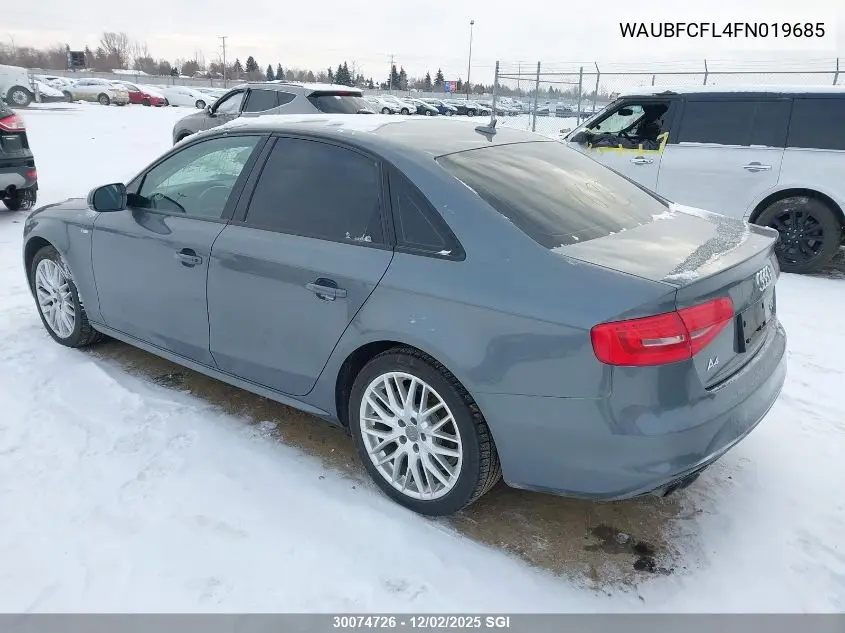 WAUBFCFL4FN019685 2015 Audi A4 Premium