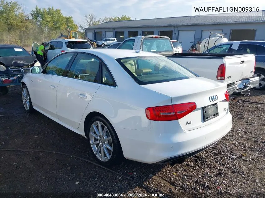 WAUFFAFL1GN009316 2016 Audi A4 Premium Plus S-Line