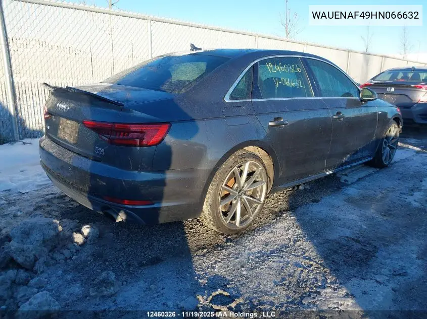 WAUENAF49HN066632 2017 Audi A4 Premium Plus