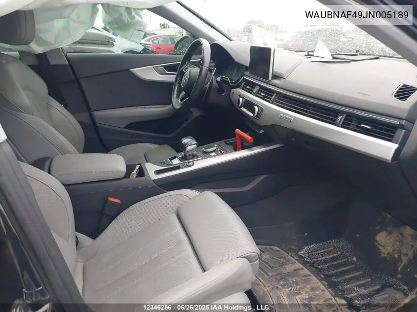 WAUBNAF49JN005189 2018 Audi A4 2.0T Progressiv