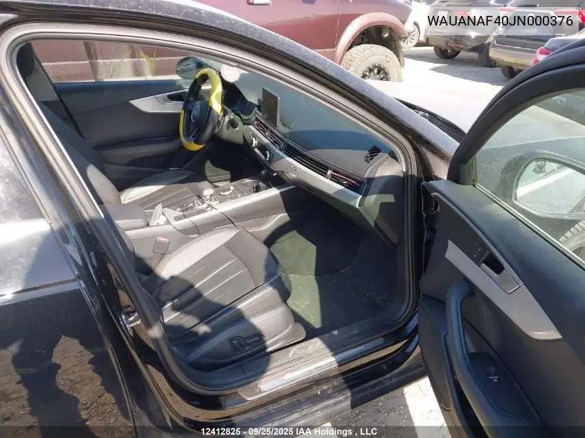 WAUANAF40JN000376 2018 Audi A4