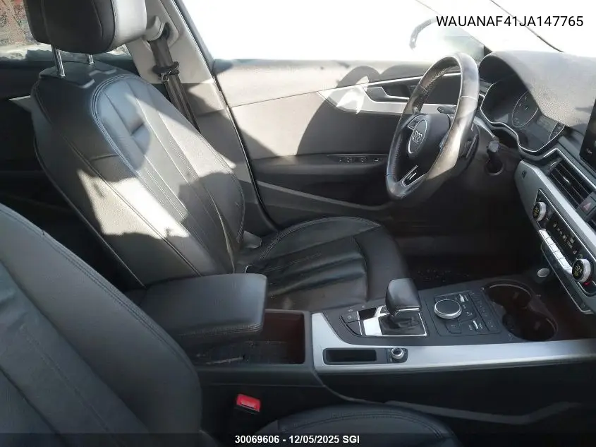 WAUANAF41JA147765 2018 Audi A4 Komfort