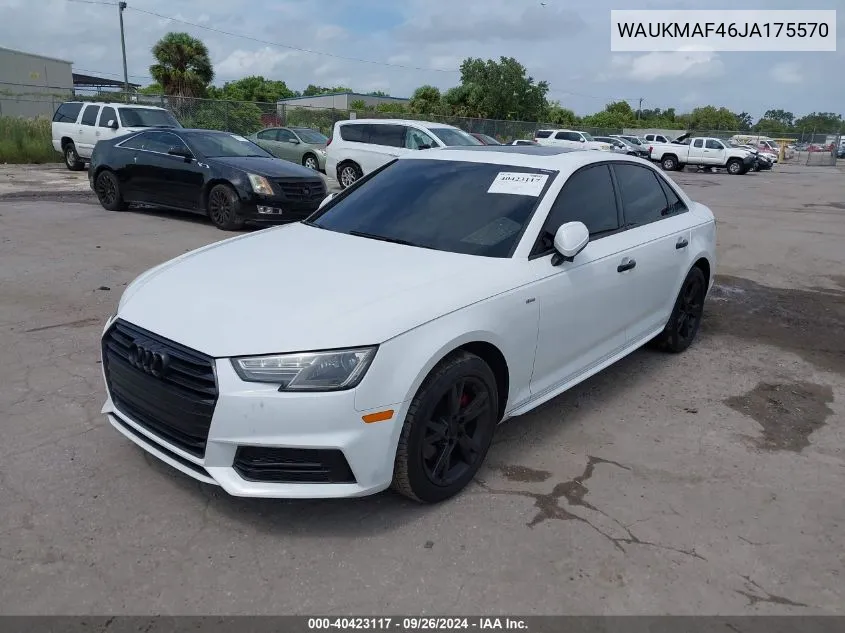 WAUKMAF46JA175570 2018 Audi A4 Premium