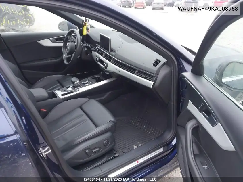 WAUFNAF49KA008958 2019 Audi A4 45 Technik