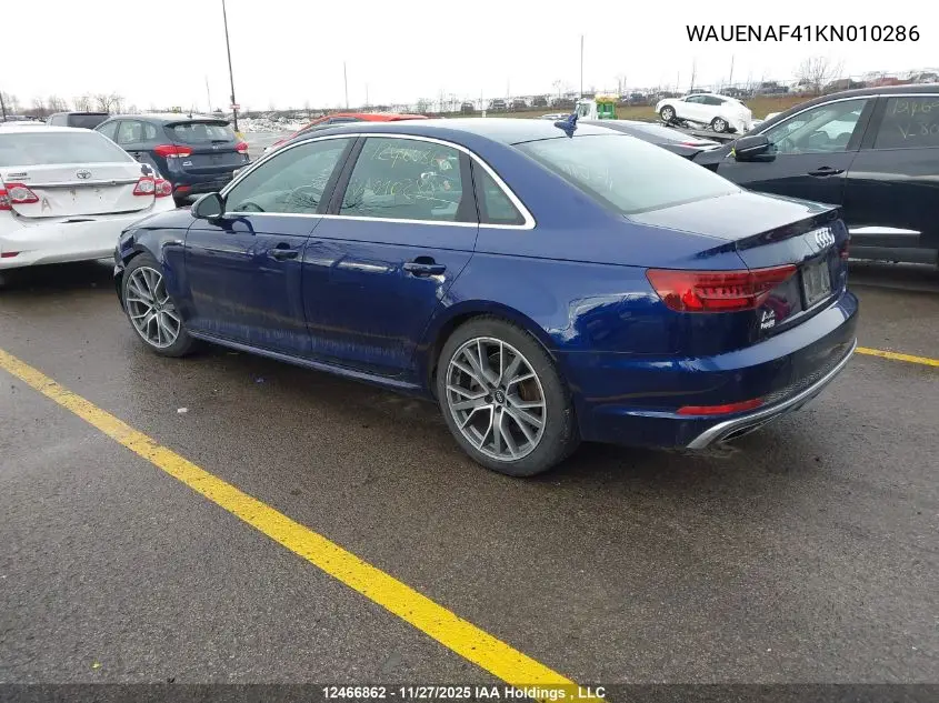 WAUENAF41KN010286 2019 Audi A4 45 Progressiv
