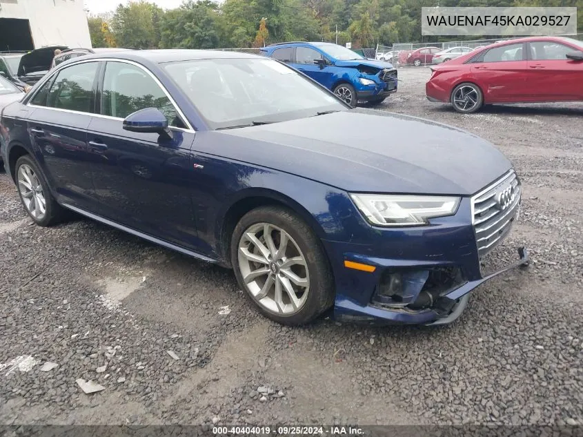 WAUENAF45KA029527 2019 Audi A4 45 Premium