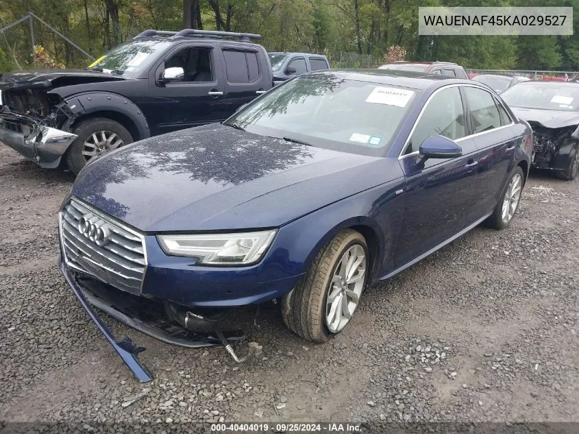 WAUENAF45KA029527 2019 Audi A4 45 Premium