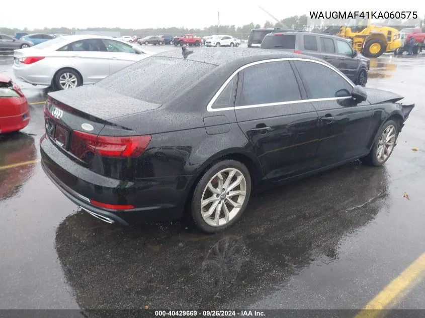 WAUGMAF41KA060575 2019 Audi A4 40 Premium/40 Titanium Premium