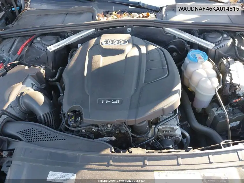 WAUDNAF46KA014515 2019 Audi A4 45 Premium