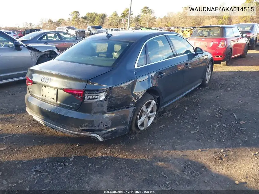WAUDNAF46KA014515 2019 Audi A4 45 Premium