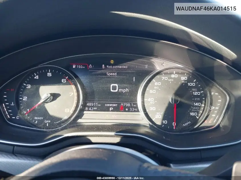 WAUDNAF46KA014515 2019 Audi A4 45 Premium