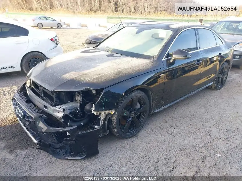 WAUFNAF49LA052654 2020 Audi A4