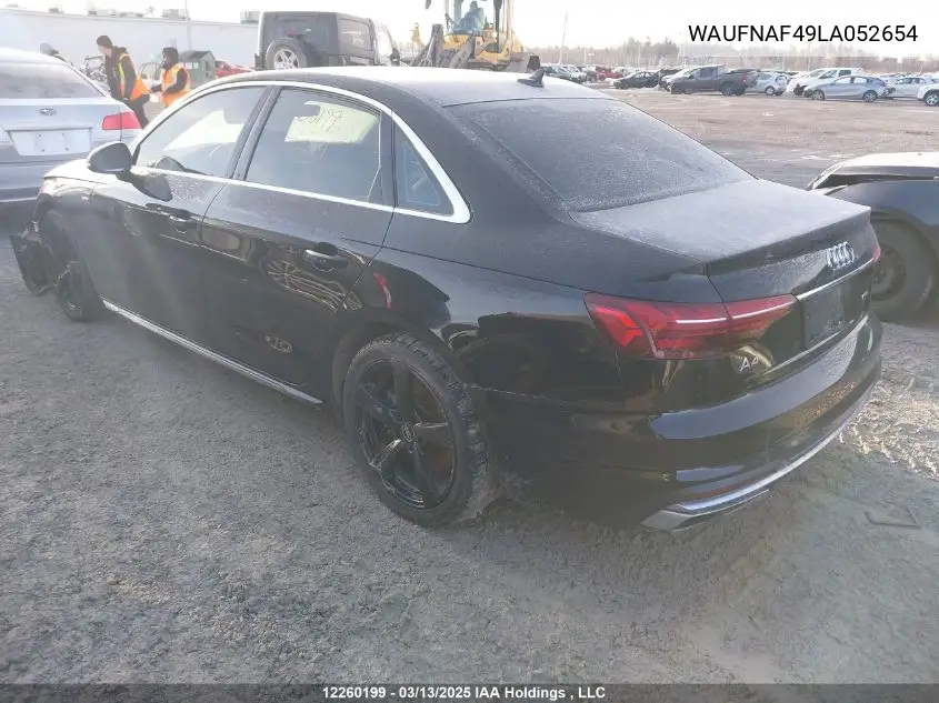 WAUFNAF49LA052654 2020 Audi A4
