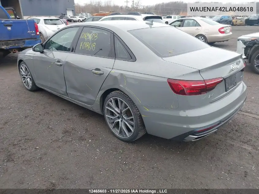 WAUENAF42LA048618 2020 Audi A4