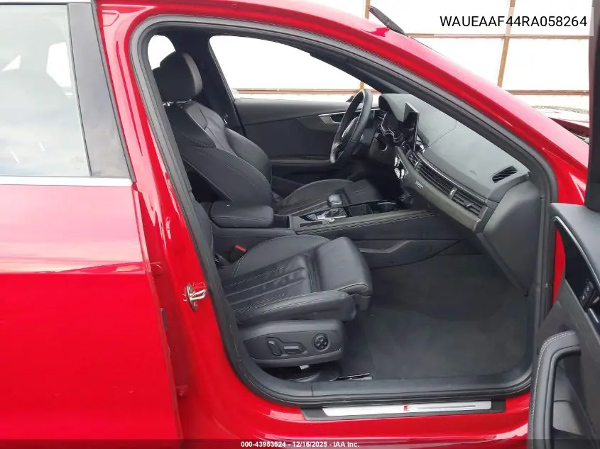 WAUEAAF44RA058264 2024 Audi A4 Premium Plus 45 Tfsi S Line Quattro S Tronic