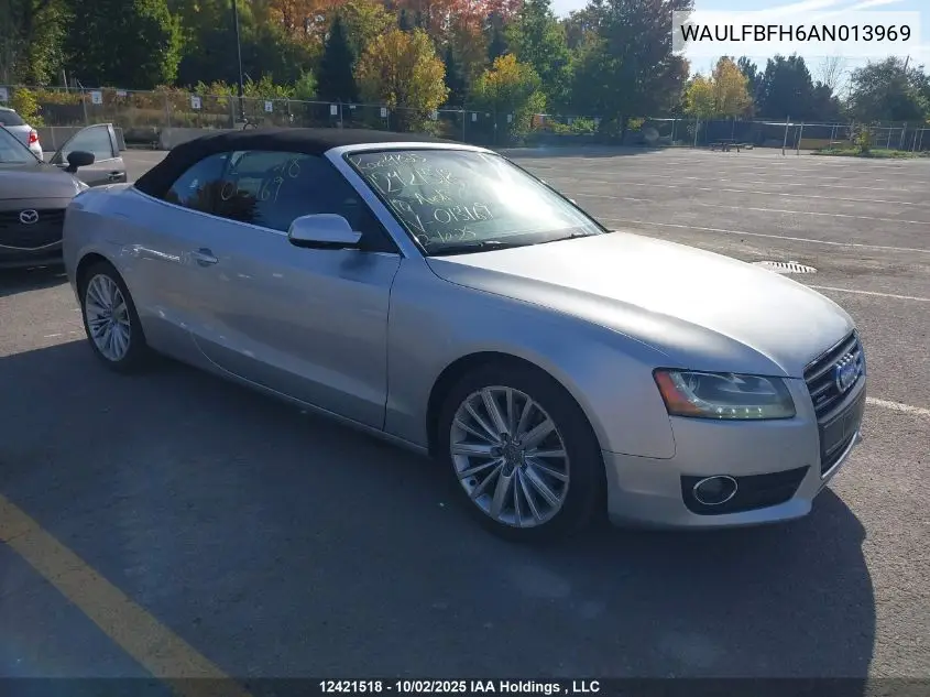 WAULFBFH6AN013969 2010 Audi A5 Premium Plus