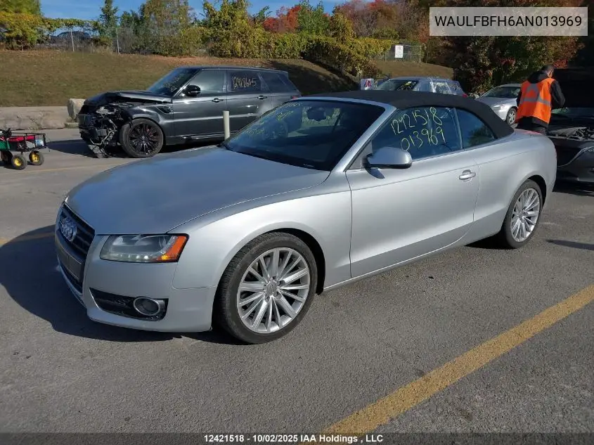 WAULFBFH6AN013969 2010 Audi A5 Premium Plus