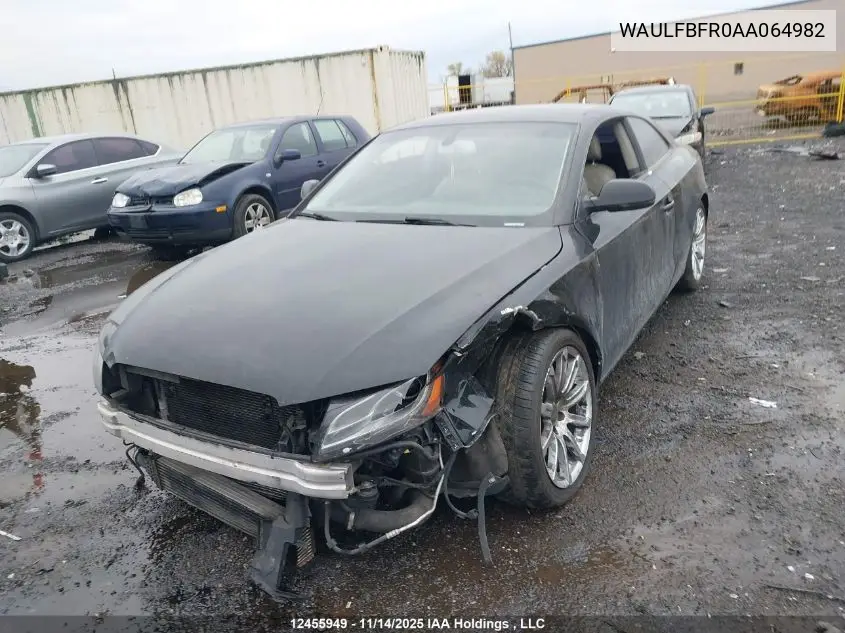 WAULFBFR0AA064982 2010 Audi A5 Premium Plus
