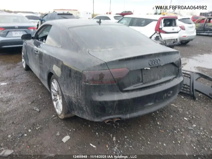 WAULFBFR0AA064982 2010 Audi A5 Premium Plus