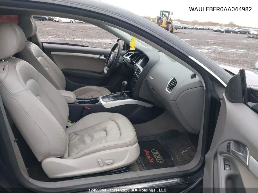 WAULFBFR0AA064982 2010 Audi A5 Premium Plus