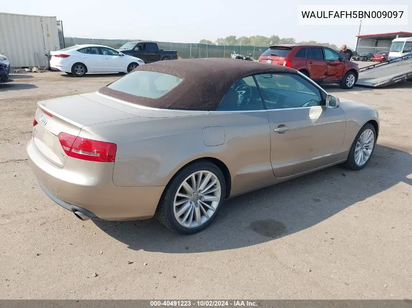 WAULFAFH5BN009097 2011 Audi A5 2.0T Premium