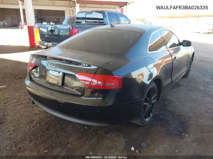 WAULFAFR3BA026335 2011 Audi A5 2.0T Premium
