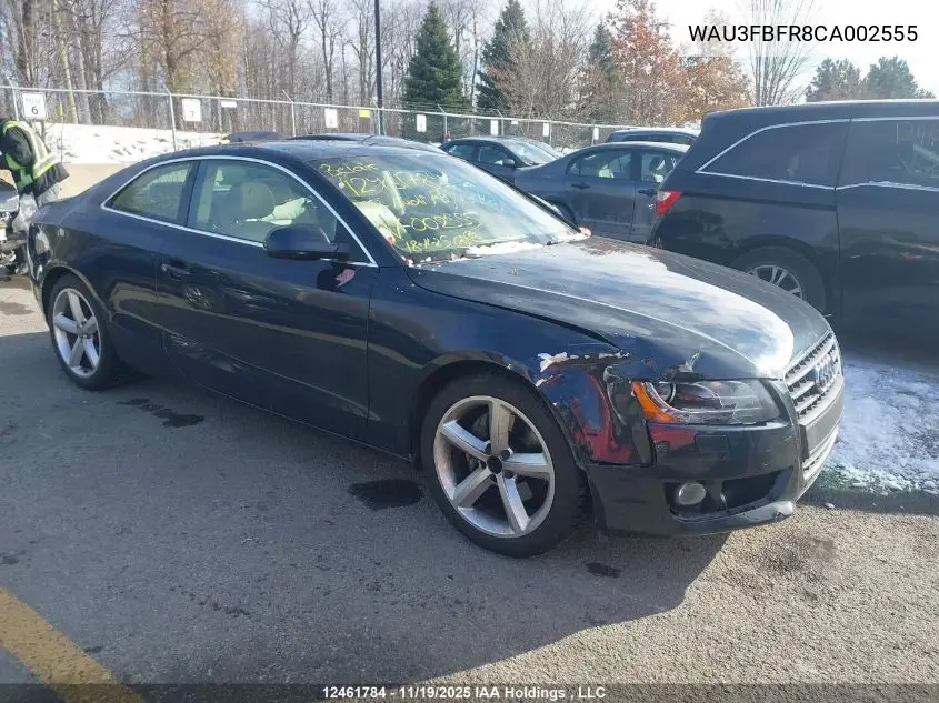 WAU3FBFR8CA002555 2012 Audi A5