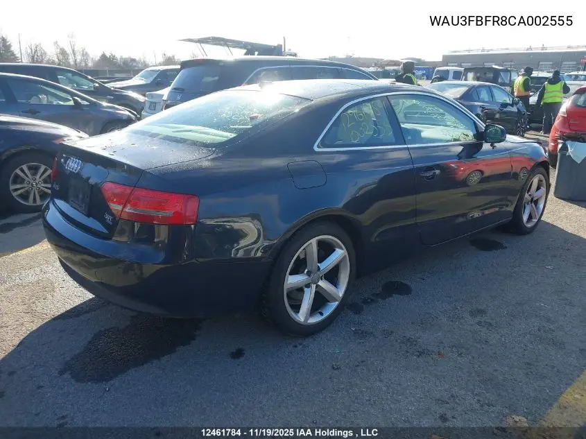 WAU3FBFR8CA002555 2012 Audi A5