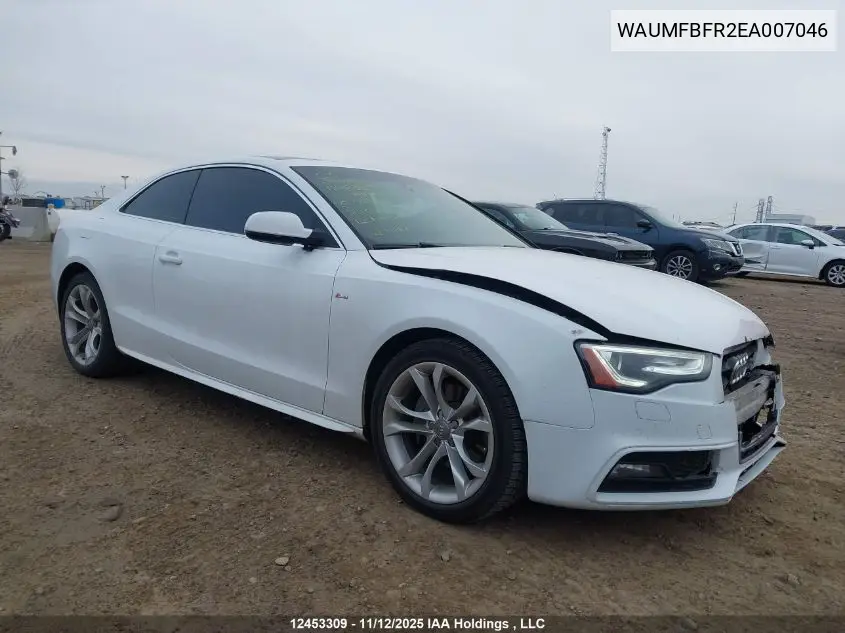 WAUMFBFR2EA007046 2014 Audi A5 2.0 Progressiv