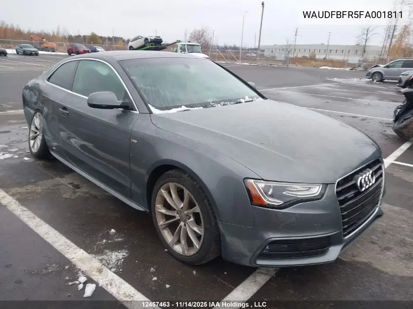 WAUDFBFR5FA001811 2015 Audi A5 Progressiv