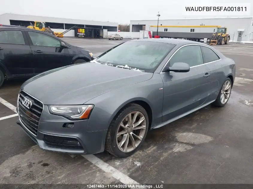 WAUDFBFR5FA001811 2015 Audi A5 Progressiv