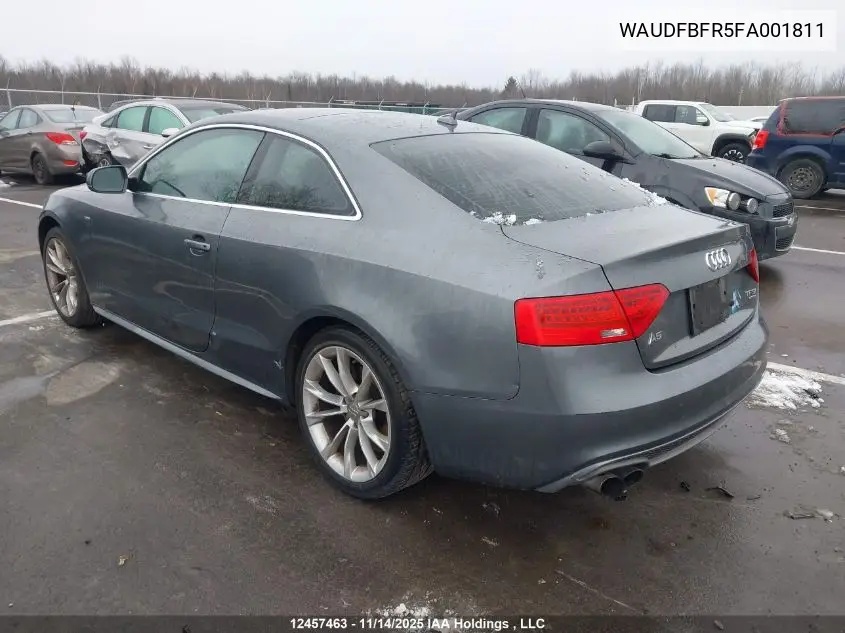 WAUDFBFR5FA001811 2015 Audi A5 Progressiv