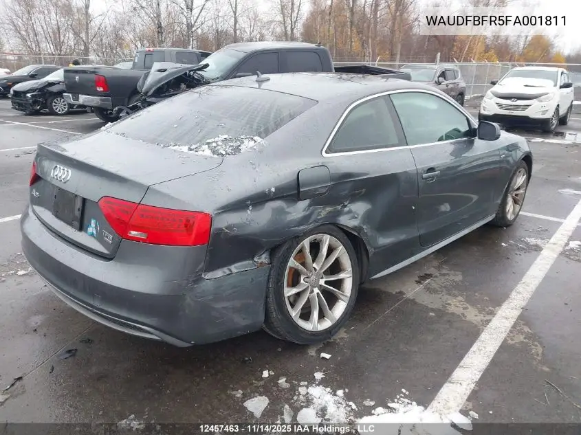 WAUDFBFR5FA001811 2015 Audi A5 Progressiv