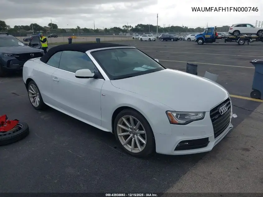 WAUMFAFH1FN000746 2015 Audi A5 2.0T Premium