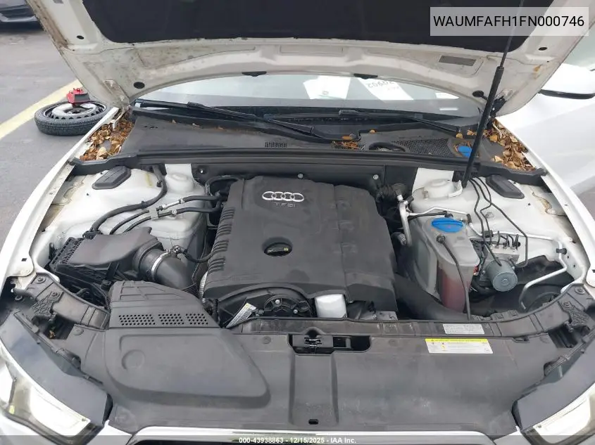 WAUMFAFH1FN000746 2015 Audi A5 2.0T Premium