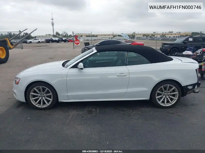 WAUMFAFH1FN000746 2015 Audi A5 2.0T Premium