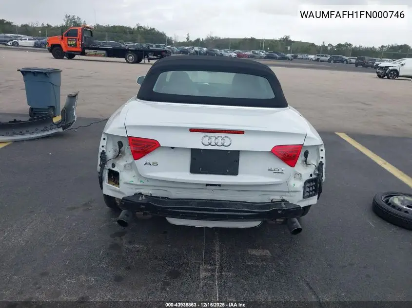 WAUMFAFH1FN000746 2015 Audi A5 2.0T Premium